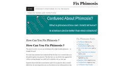 Desktop Screenshot of fixphimosis.com
